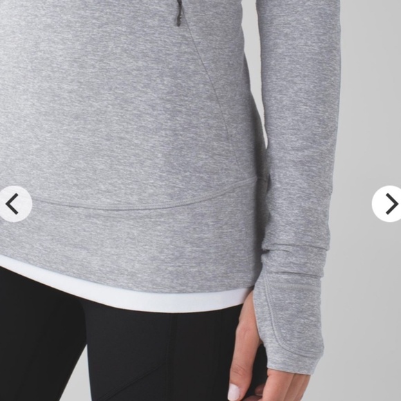 Lululemon Think Fast Pullover Size 4 Gray - Picture 7 of 15